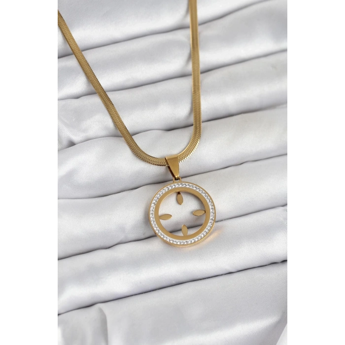 316L Çelik İtalyan Zincir Model  Takılabilir Kadın Kolye