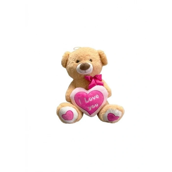 35 CM KALP TUTAN AYI PELUŞ HALEY