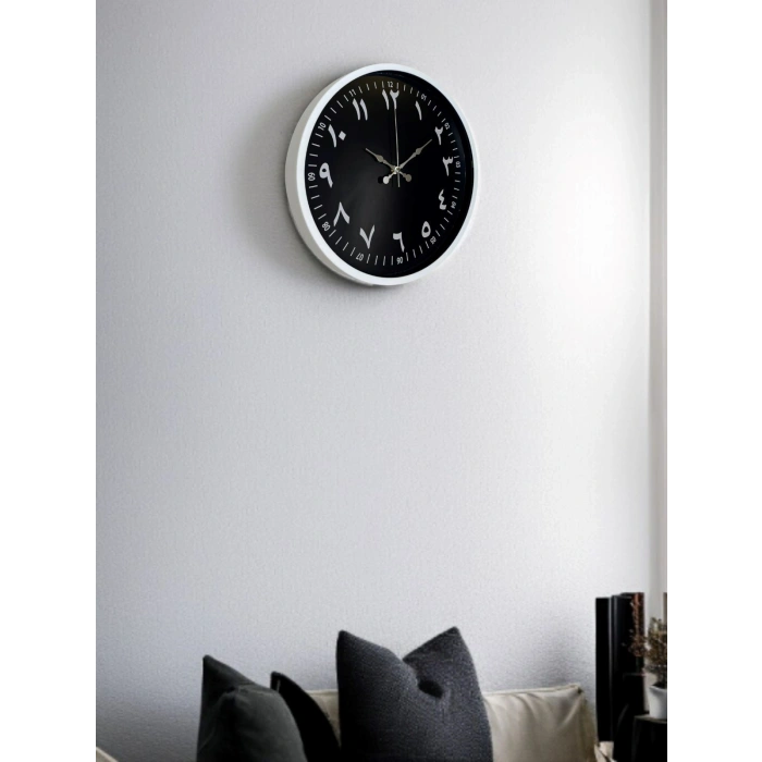 36 Cm Arapça Rakamlı Dekoratif Duvar Saati