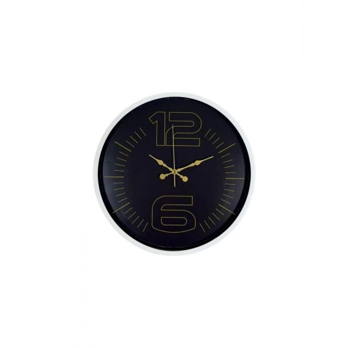 36 Cm Beyaz Dekoratif Şık Duıvar Saati