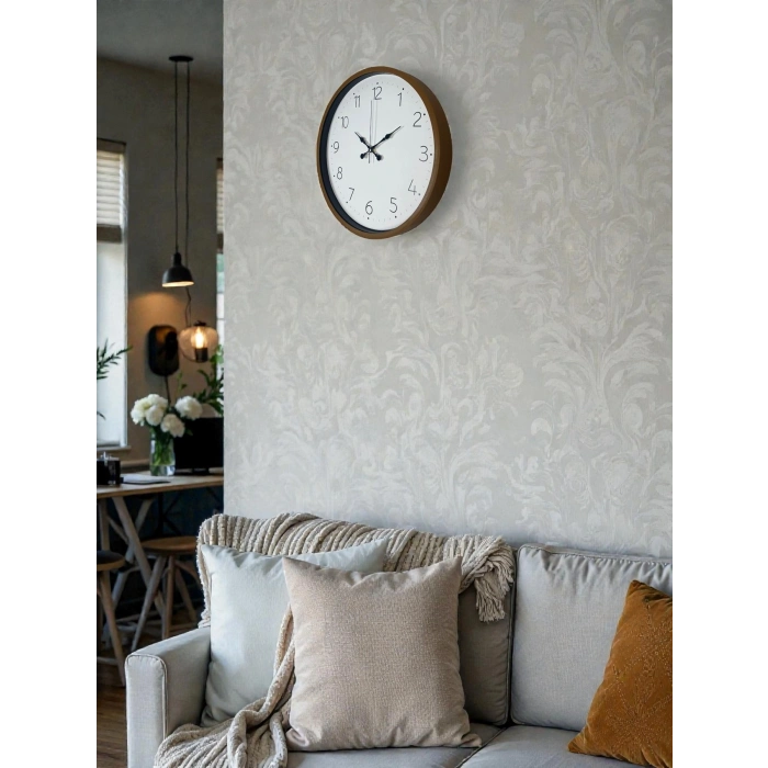 36 Cm Sade Dekoratif Duvar Saati