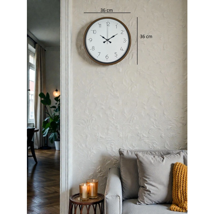36 Cm Sade Dekoratif Duvar Saati