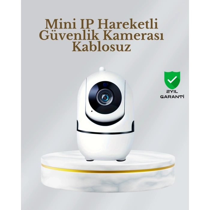 360° Dönen Akıllı WiFi Kamera – Uzaktan Kontrol ve İki Yönlü Ses Özellikli