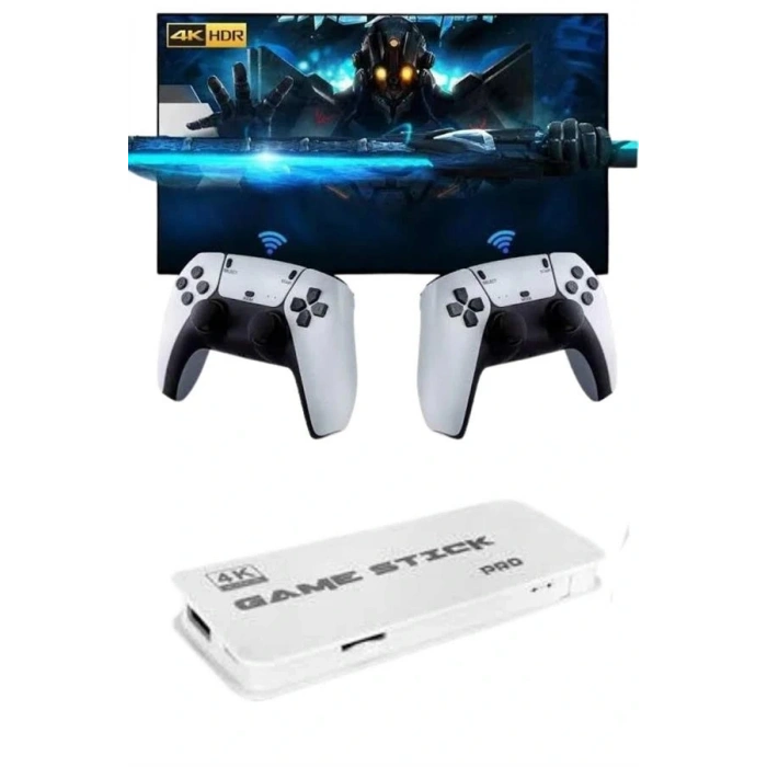 3D 4K HD 2.4G Game Stick 4K Ultra Hd Oyun Konsolu Çift Kollu