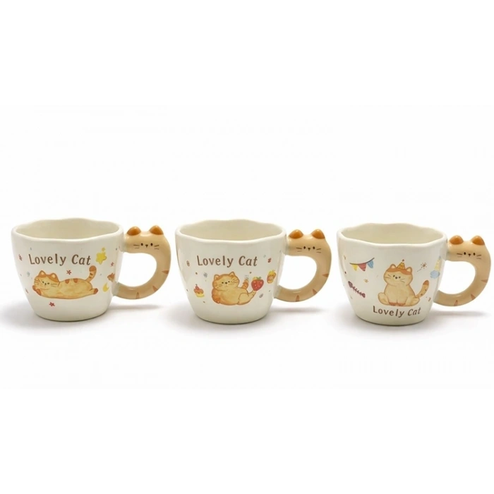 3d Kedi Figürlü Kupa Bardak Alk5036