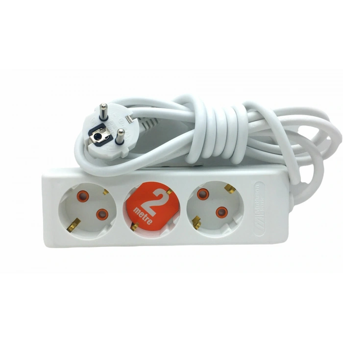 3LÜ 2MT.UZATMA KABLO GRUP PRİZ (5047)