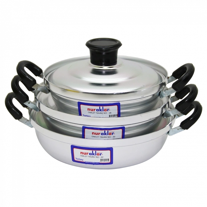 3LÜ ALÜMİNYUM OMLET SET NO-18-20-22 (5047)