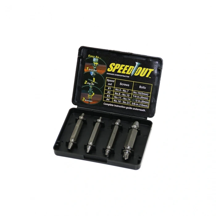 4 PCS SPEED OUT HASARLI VİDA ÇIKARICI PLS KUTULU (5047)