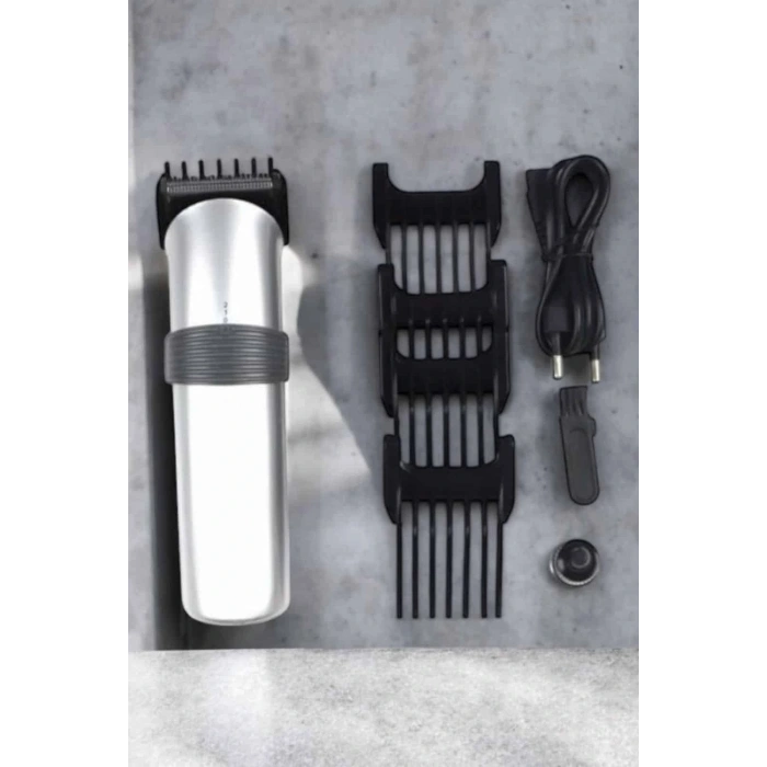 4 Taraklı Taşınabilir Profesyonel Saç ve Sakal Kesme Tıraş Makinesi