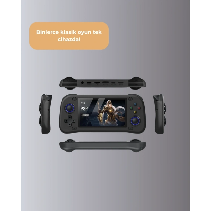 4.3” HD Ekranlı El Konsolu 64GB Hafıza Kartı ve 10000 Yüklü Oyun