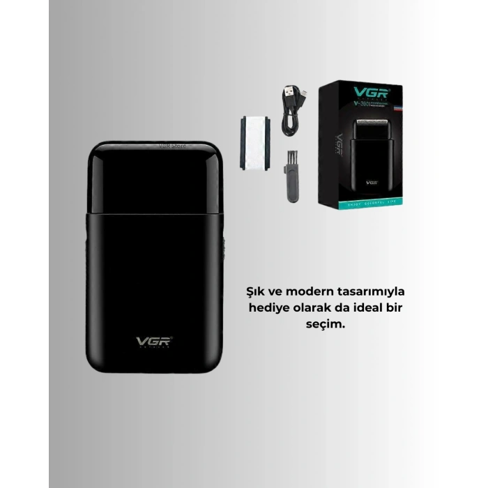 45 Dakika Çalışma Süreli Şarjlı Tıraş Makinesi | ABS Gövdeli