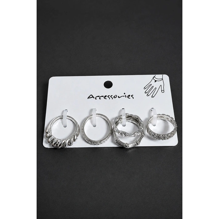 5 Adet Metal Eklem Yüzük