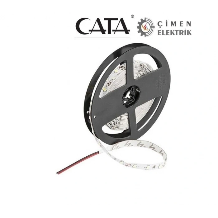 5 METRE CATA CT 4537 Şerit Led 12 Çip 3200K Gün Işığı