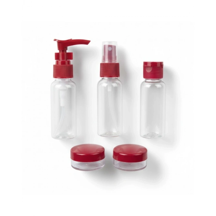 5 Parça Seyahat Dolum Şişesi Seti 30 ml Hafif Tasarım