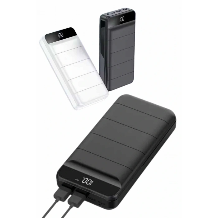50.000 Mah Powerbank Turbo Hızlı Led Göstergeli Android İOS Uyumlu Taşınabilir Askılı