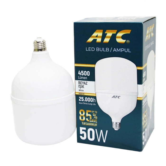50w Torch Led Bulb Ampul Beyaz E27 Bx40