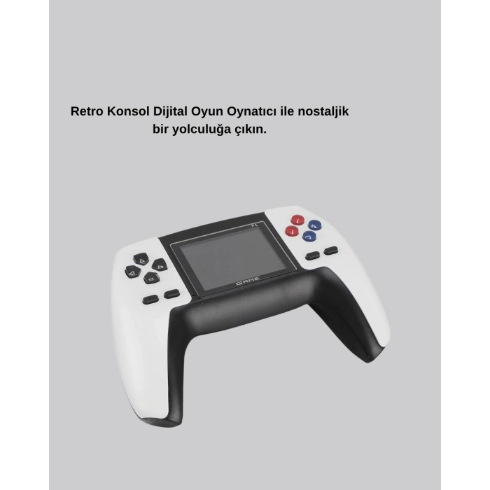 520 Klasik Oyunlu P5™ ControllerView Retro Konsol – Şarjlı, AV Giriş Destekli, Ergonomik Tasarım