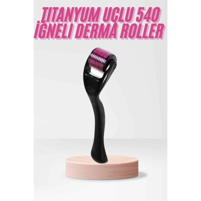 540 Iğneli Derma Roller 1Mm Titanyum Uçlu Saç Kaş Serum Kullanımına Uygun