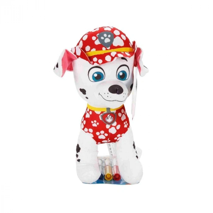 64446 SUN-HTI-SBR-FİGÜR PELUŞ PAW PATROL DOODLE PUPS BOYAMA KALEMLİ PAW 3A