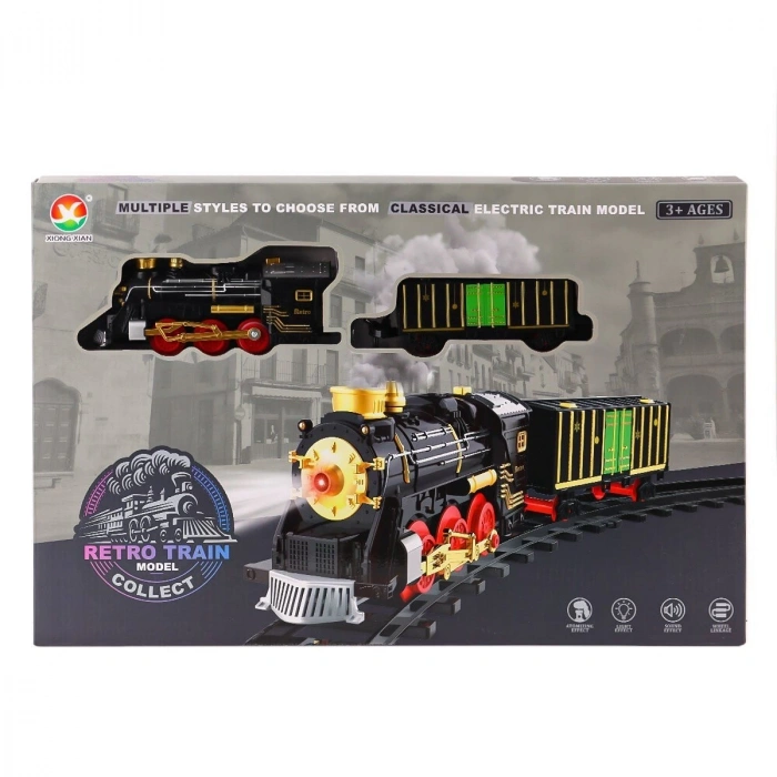 699-69A Sesli Işıklı Şarjlı Dumanlı Tren Seti