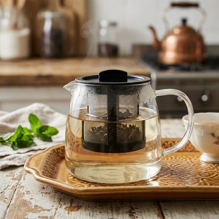 KAFES   DEMLİK İÇİ   ÇAY SÜZGEÇ   PASLANMAZ ÇELİK   POLİKARBON ÇERÇEVE - KAPAK   250℃ (5047)