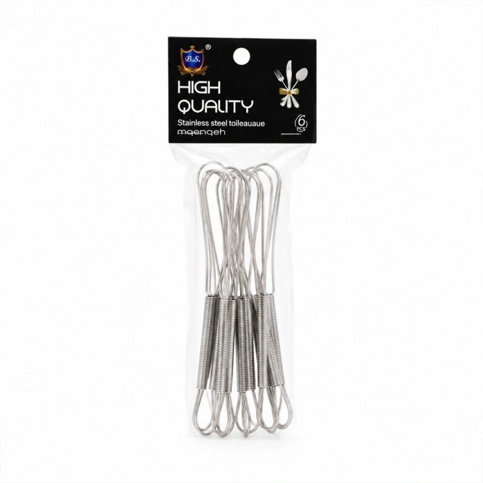 6PCS MİNİ=13CM METAL ÇIRPICI (5047)