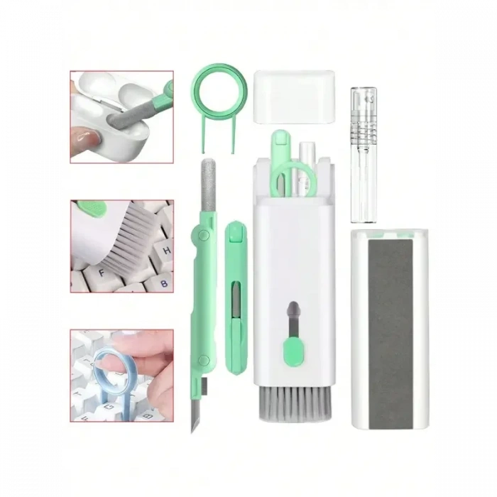 7&apos;si 1 Arada Çok Fonksiyonlu Klavye Temizleme Fırçası (5047)