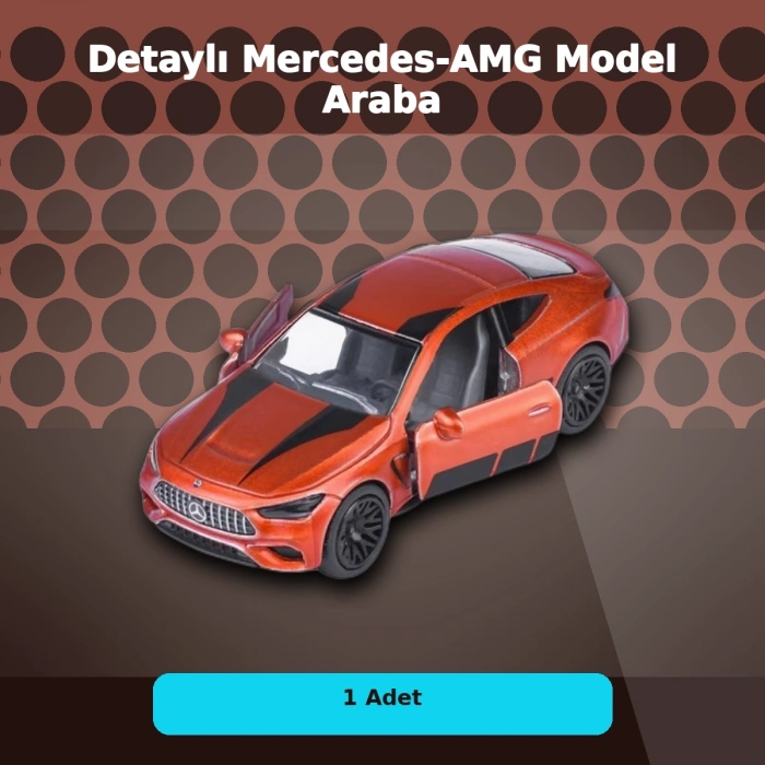 7,5 cm Mercedes-AMG Lüks Mini Oyuncak Araba – 1 Adet Seçimli Model, Resmi Lisanslı