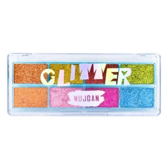 8 Renk Yaz Glitter Far Paleti - 2li Set