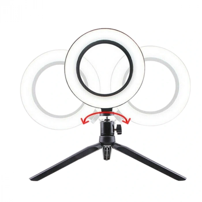 8inç 20cm Youtube Instagram Tiktok Selfie Stüdyo Video Fotoğraf Ring Light Tripod Led Halka Işık (5047)