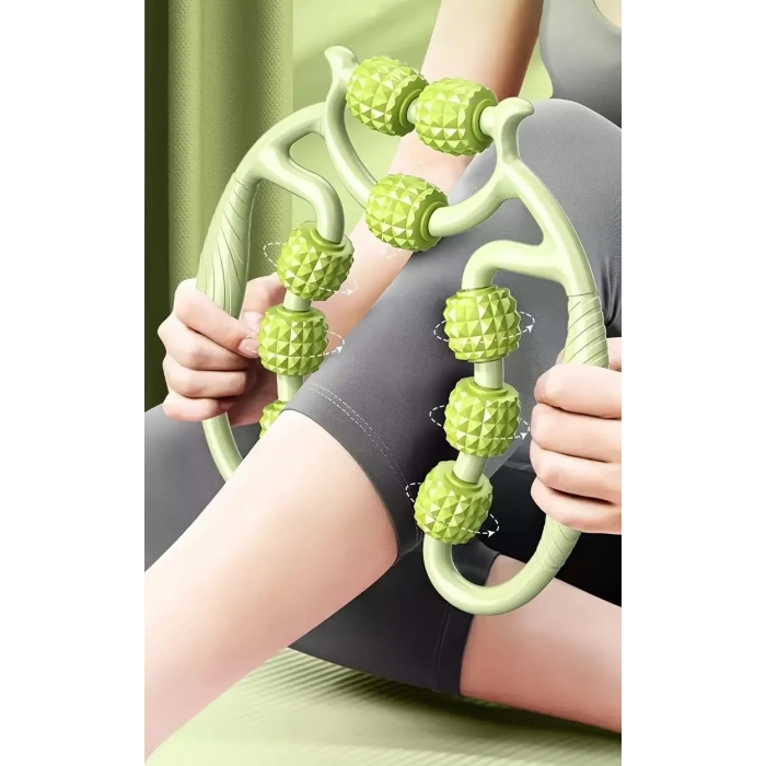 9 Tekerlekli Boyun Bacak Ayak Bel Masaj Aleti Çok Fonksiyonlu Manuel (5047)