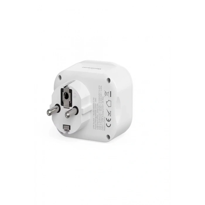 Ac-115 2500w 3.4a 2usb 1type-c 1soket Akım Korumalı Şarj Adaptörü Priz Çoğaltıcı