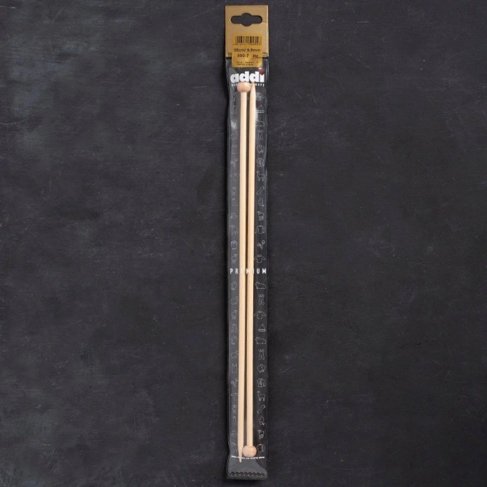 Addi Bambus 5,5mm 35cm Bambu Örgü Şişi - 500-7