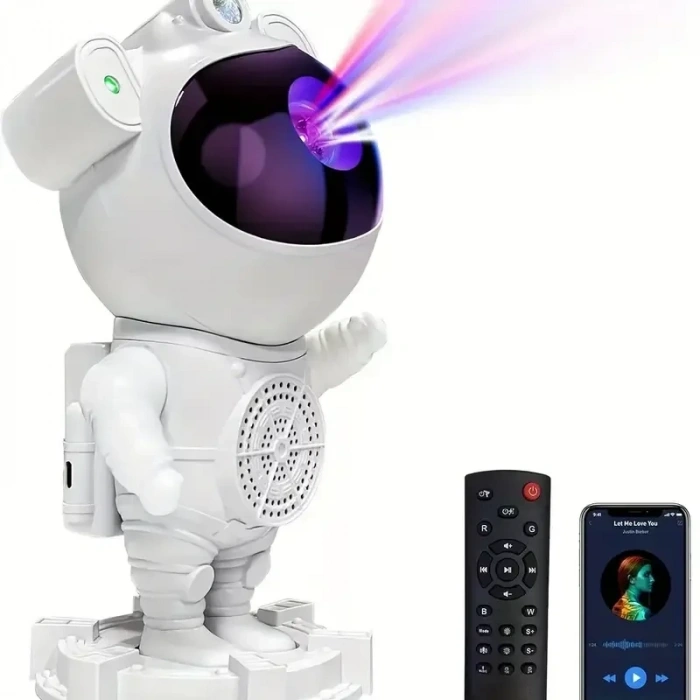 Akıllı Astronot Projeksiyon Gece Aydınlatma &amp; Bluetooth Hoparlör Bx40