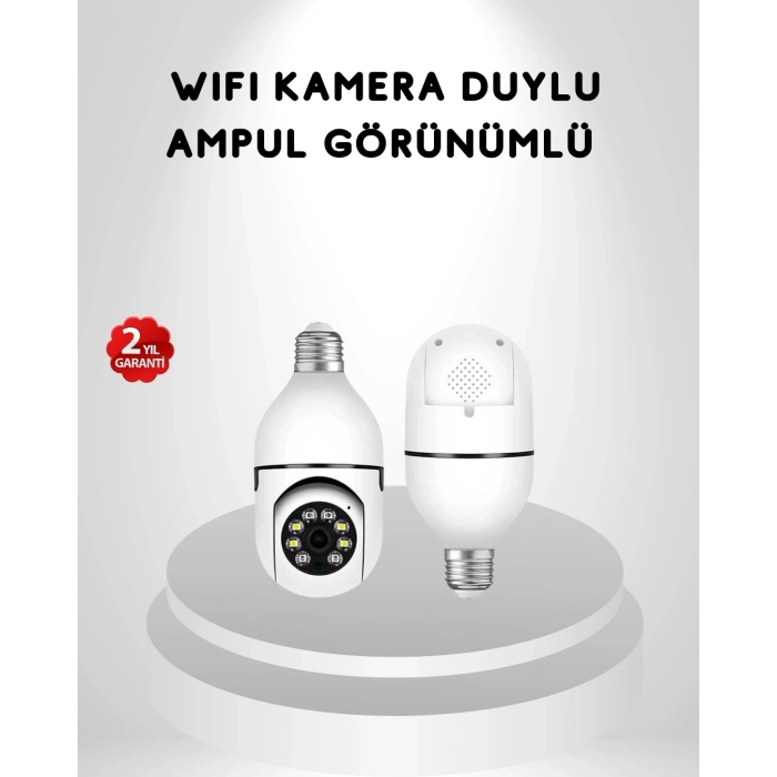 Akıllı Duylu 360° Güvenlik Kamerası – PTZ Özellikli, Uzaktan Kontrollü Akıllı Kamera