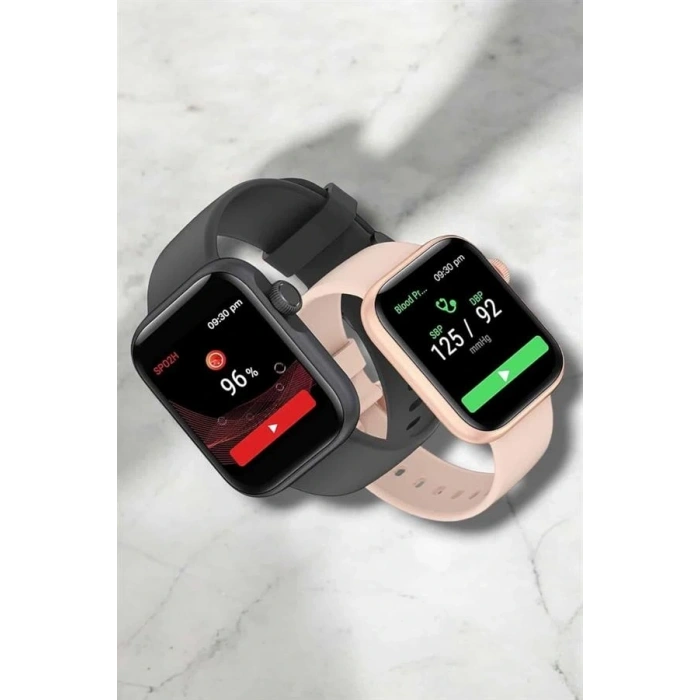 Akıllı Saat Adım Sayar, Kalp Atışı İzleme Dokunmatik Bluetooth Bağlantılı