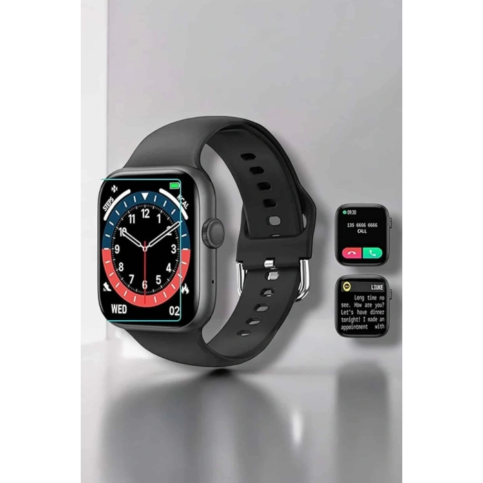 Akıllı Saat Adım Sayar, Kalp Atışı İzleme Dokunmatik Bluetooth Bağlantılı