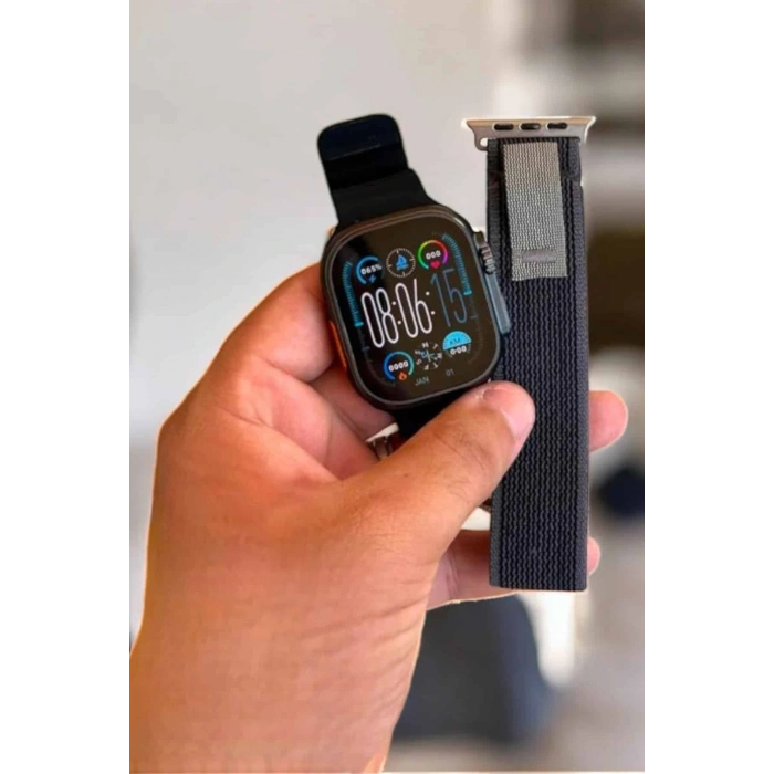 Akıllı Saat Android ve İOS Uyumlu NFC Ve GPS Özelliği Arama Cevaplayan