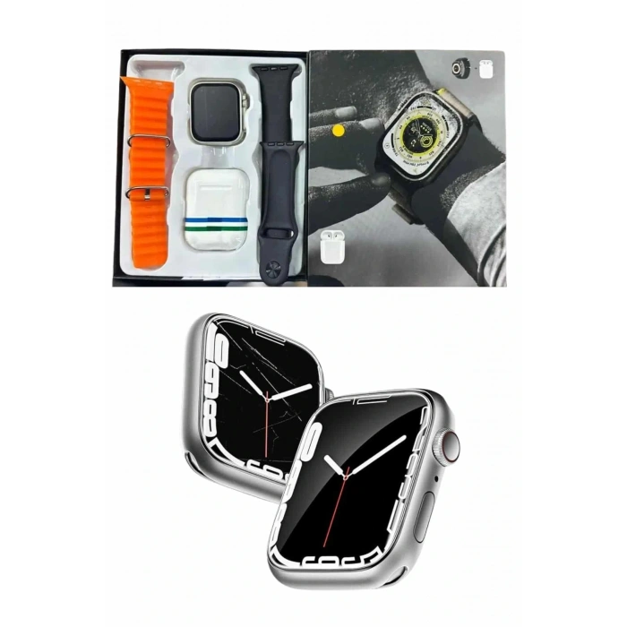 Akıllı Saat Kulaklık Hediyeli Uyku ve Sağlık Takibi Yapabilen Uzun Ömürlü