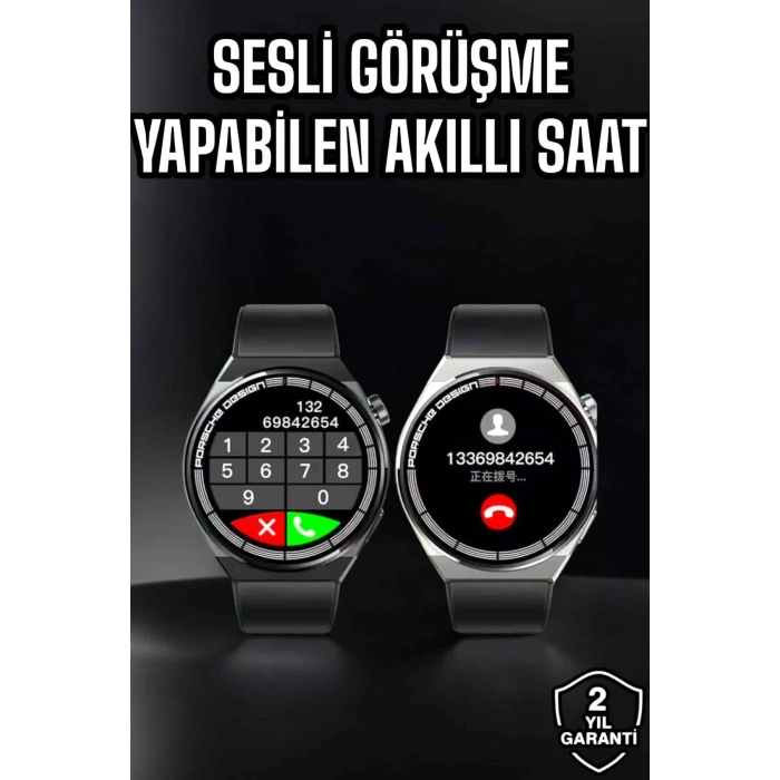 Akıllı Saat Nabız Sensörlü Bildirim Görebilen Spor Modları GPS Takibi