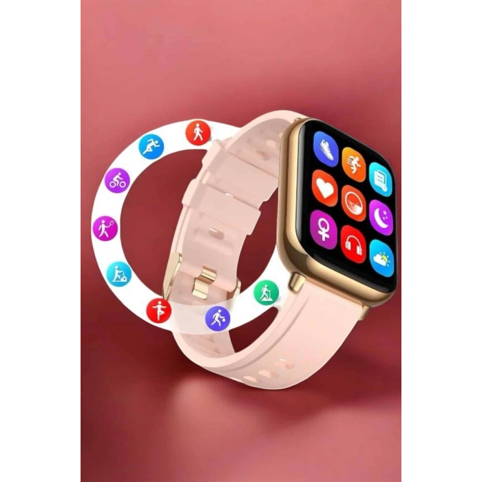 Akıllı Saat Sesli Görüşme Bildirim Görme Uyku ve Sağlık Takibi