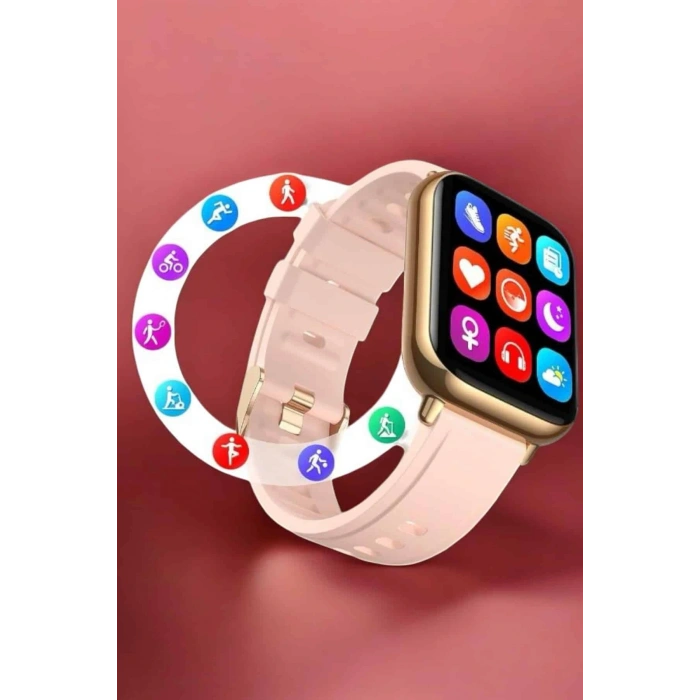 Akıllı Saat Sesli Görüşme Bildirim Görme Uyku ve Sağlık Takibi