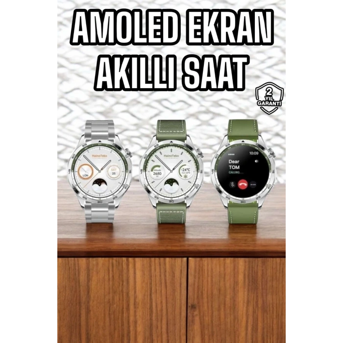 Akıllı Saat Sesli Görüşme Titreşimli Nabız Sensörlü Spor Modları