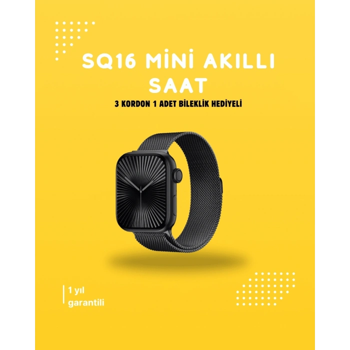 Akıllı Saat SQ-16 Mini Series 10 | Unisex Tasarım, Sağlık ve Spor Takibi
