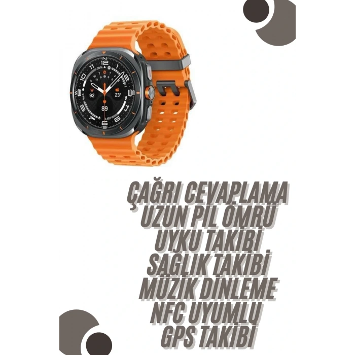 Akıllı Saat Unısex Zarif Görünümlü Titanyum Kasa Amoled Ekran Müzik Dinleme