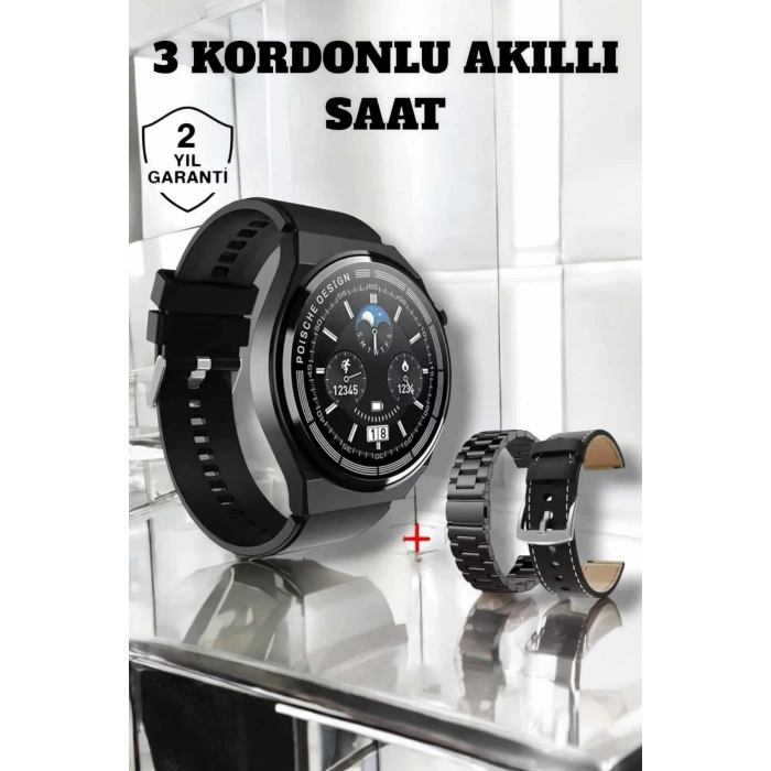 Akıllı Saat Uyku Ve Sağlık Takibi Bildirim Görme Arama Cevaplama