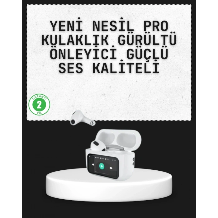 Akıllı Sensörlü Su Geçirmez Bluetooth Kulaklık Güçlü Batarya ve Bass