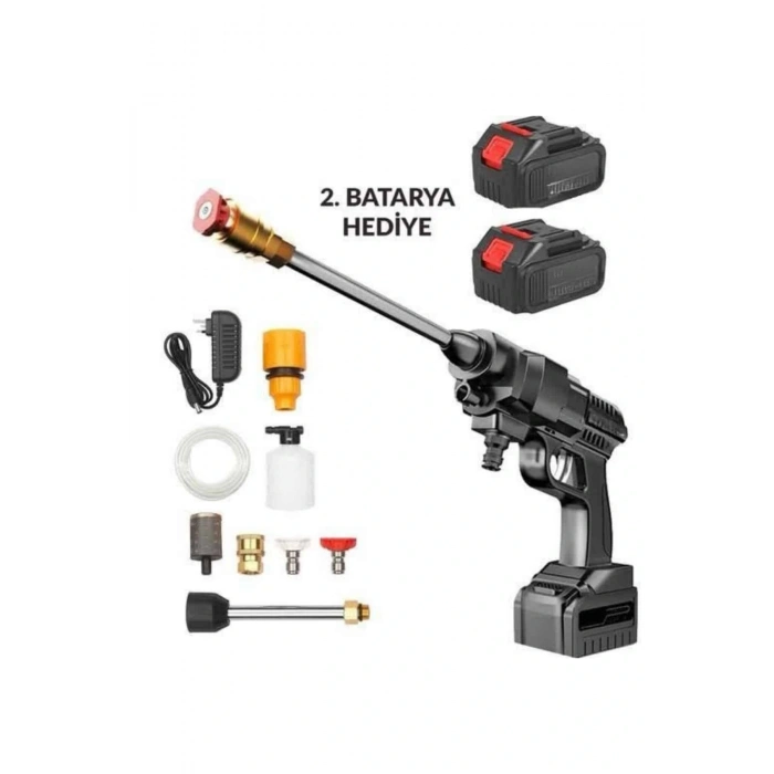 Akülü Oto Araç Yıkama Yüksek Basınçlı Araba Yıkama Makinesi Şarjlı