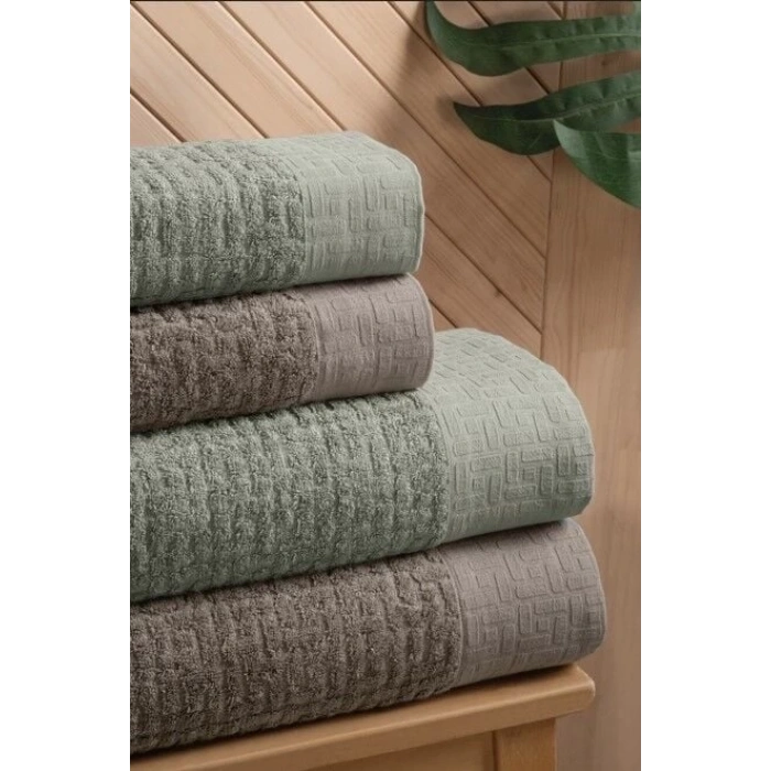 Altınbaşak Bambi Banyo Seti Koyu Bej Yeşil