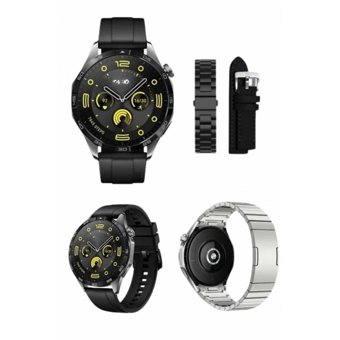 Amoled Ekran 3 Kordonlu Akıllı Saat 5.0 Bluetooth Bağlantılı Android ve İOS Uyumlu